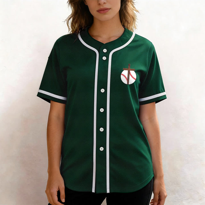 Christianartworkshop Philippians 4:13 Faith Baseball Jersey: Baseball Cross Motto Strength Devotion Athletic Shirt - image 53