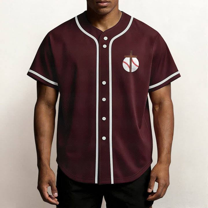 Christianartworkshop Philippians 4:13 Faith Baseball Jersey: Baseball Cross Motto Strength Devotion Athletic Shirt - image 39
