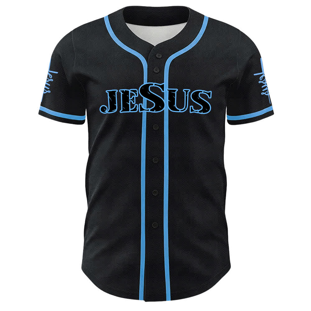 Christianartworkshop Jesus Is My Everything Faith Unisex Baseball Jersey - image 1