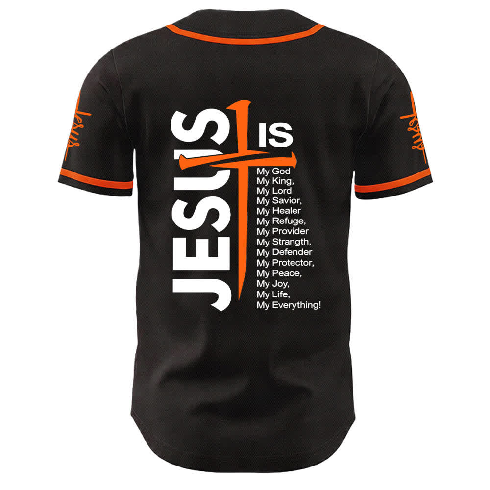 Christianartworkshop Jesus Is My Everything Faith Unisex Baseball Jersey - image 14