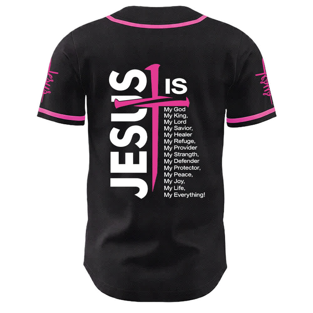 Christianartworkshop Jesus Is My Everything Faith Unisex Baseball Jersey - image 17