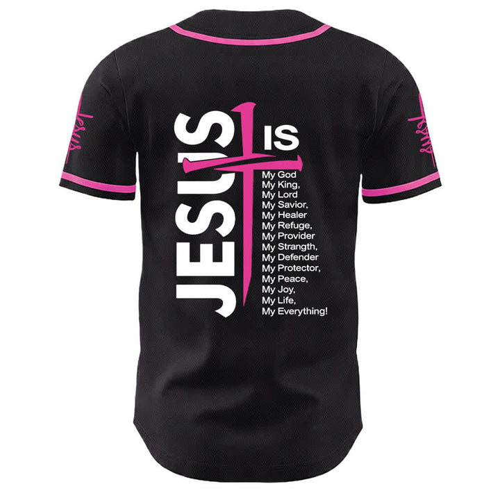 Christianartworkshop Jesus Is My Everything Faith Unisex Baseball Jersey - image 17