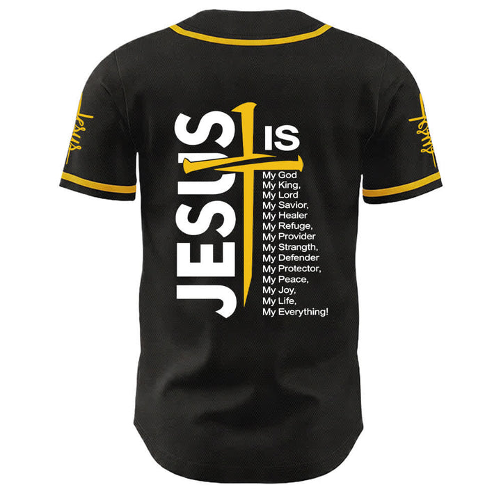 Christianartworkshop Jesus Is My Everything Faith Unisex Baseball Jersey - image 11