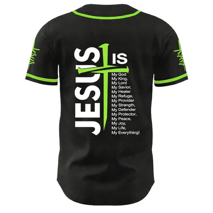 Christianartworkshop Jesus Is My Everything Faith Unisex Baseball Jersey - image 20
