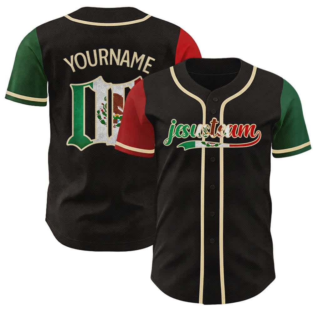 Christianartworkshop Custom Name Number Heritage Faith Jesusteam Sport Baseball Jersey - 5XL - Name & Number Customized - image 0