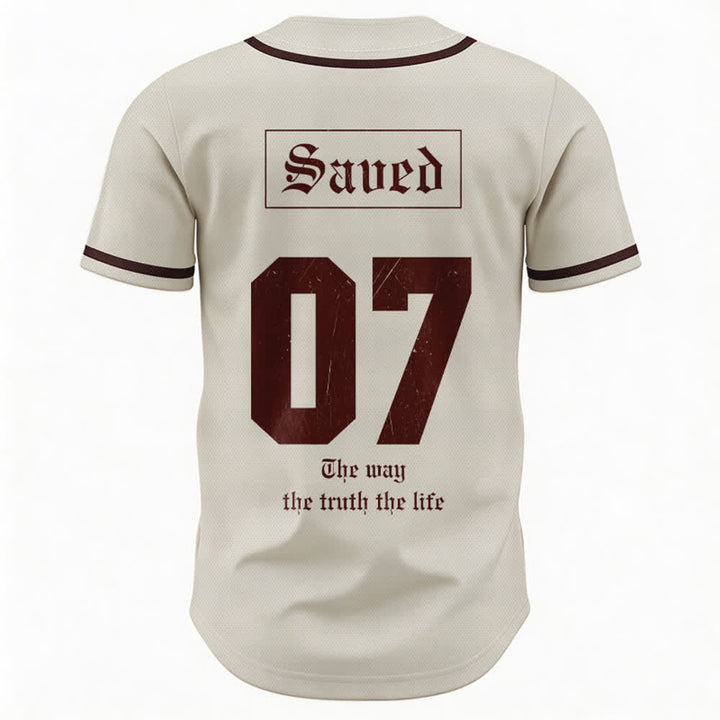 Christianartworkshop The Way The Truth The Life Faith Baseball Jersey - image 2