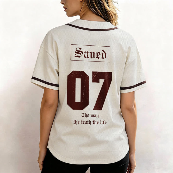 Christianartworkshop The Way The Truth The Life Faith Baseball Jersey - image 4