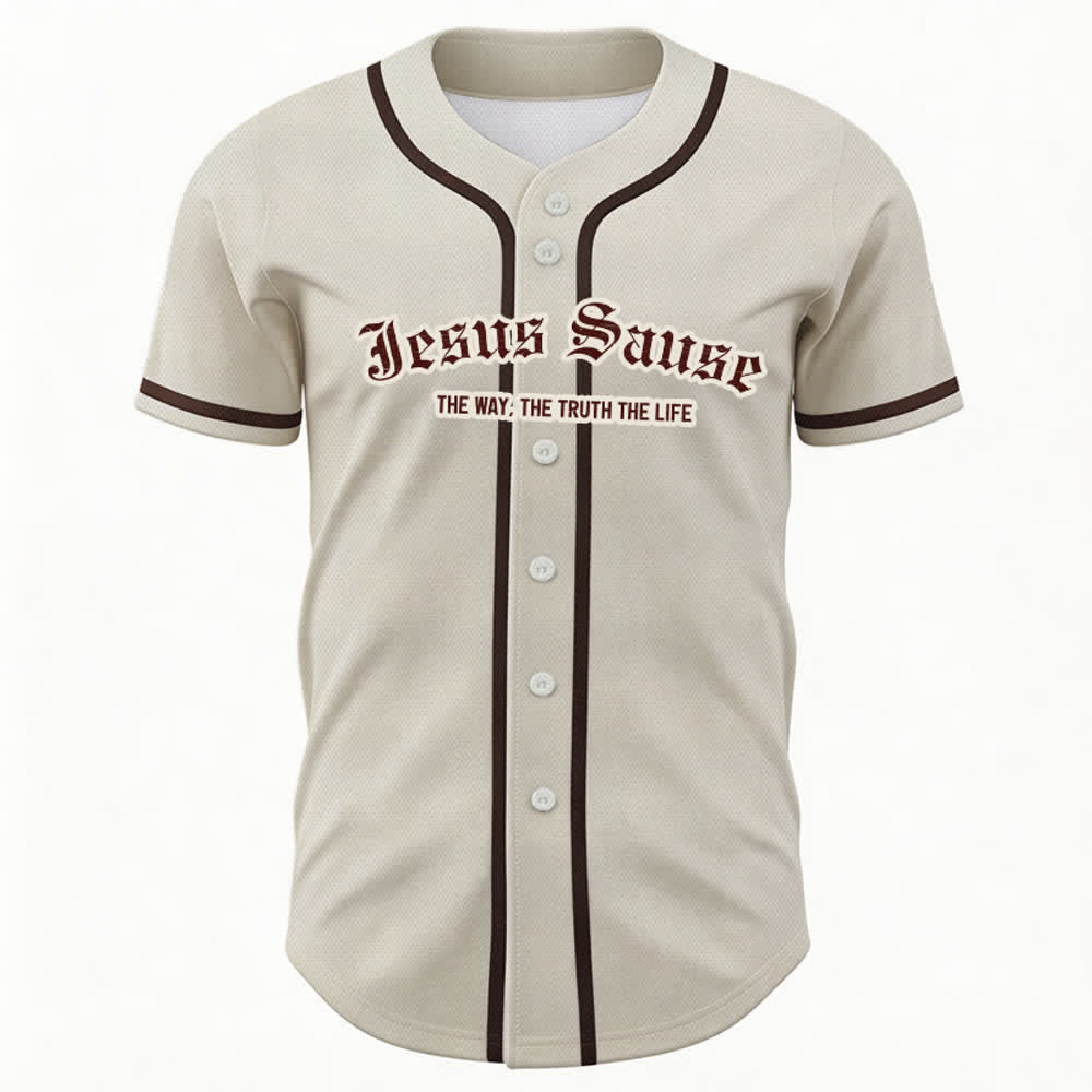 Christianartworkshop The Way The Truth The Life Faith Baseball Jersey - image 1