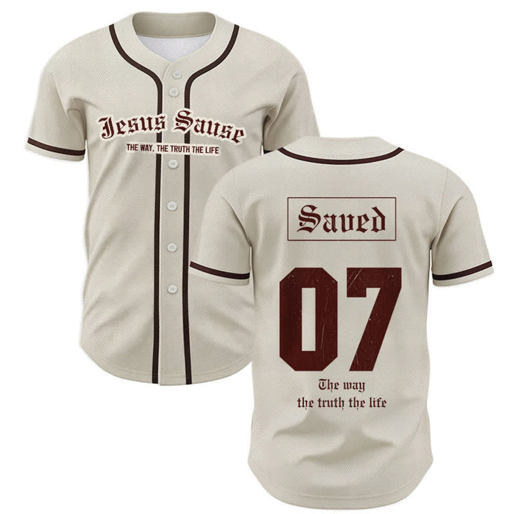 Christianartworkshop The Way The Truth The Life Faith Baseball Jersey - 5XL - image 0