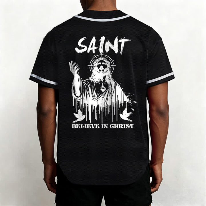 Christianartworkshop Saint Believe In Christ Unisex Baseball Jersey - image 10