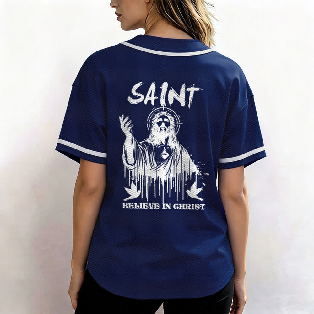 Christianartworkshop Saint Believe In Christ Unisex Baseball Jersey - image 40