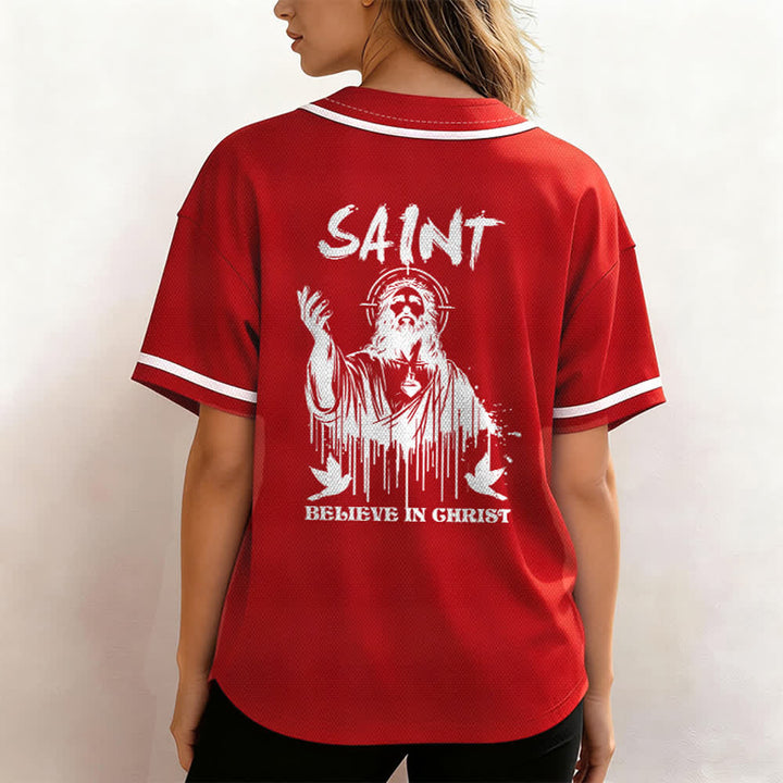 Christianartworkshop Saint Believe In Christ Unisex Baseball Jersey - image 19