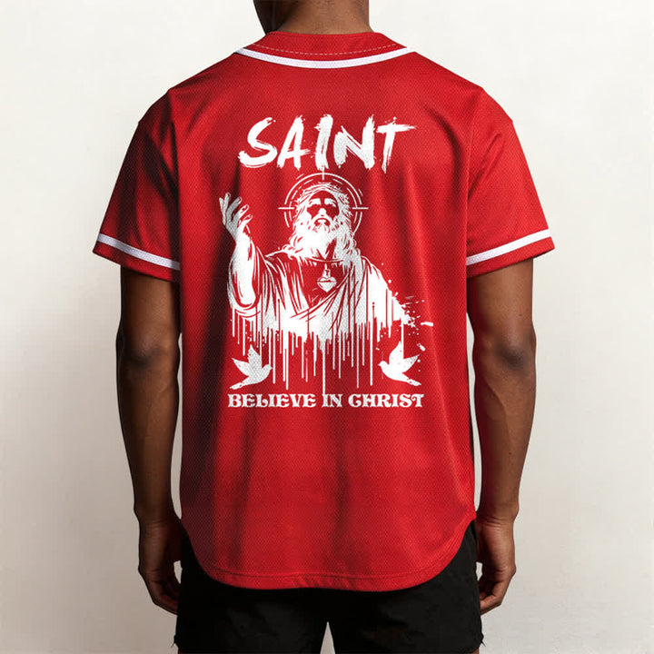 Christianartworkshop Saint Believe In Christ Unisex Baseball Jersey - image 17