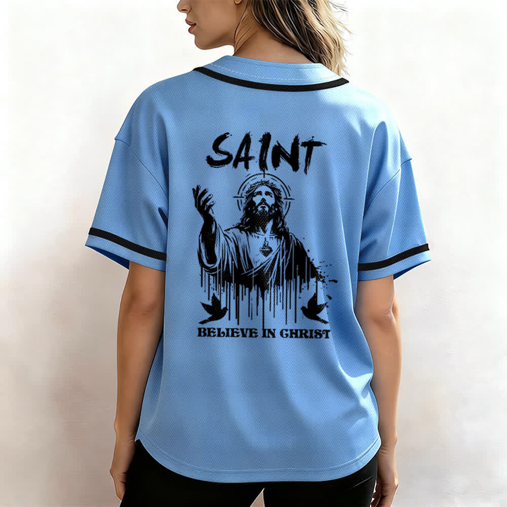 Christianartworkshop Saint Believe In Christ Unisex Baseball Jersey - image 33