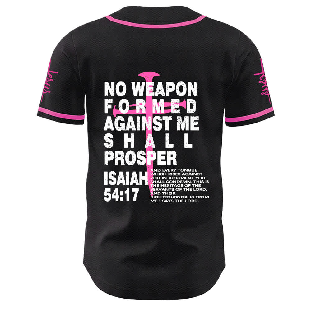 Christianartworkshop No Weapon Formed Against Me Shall Prosper Baseball Jersey - image 16