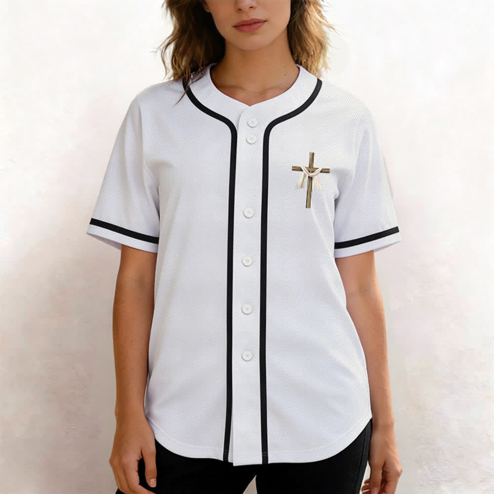 Christianartworkshop He Is Not Here He Is Risen Faith Unisex Baseball Jersey - image 13