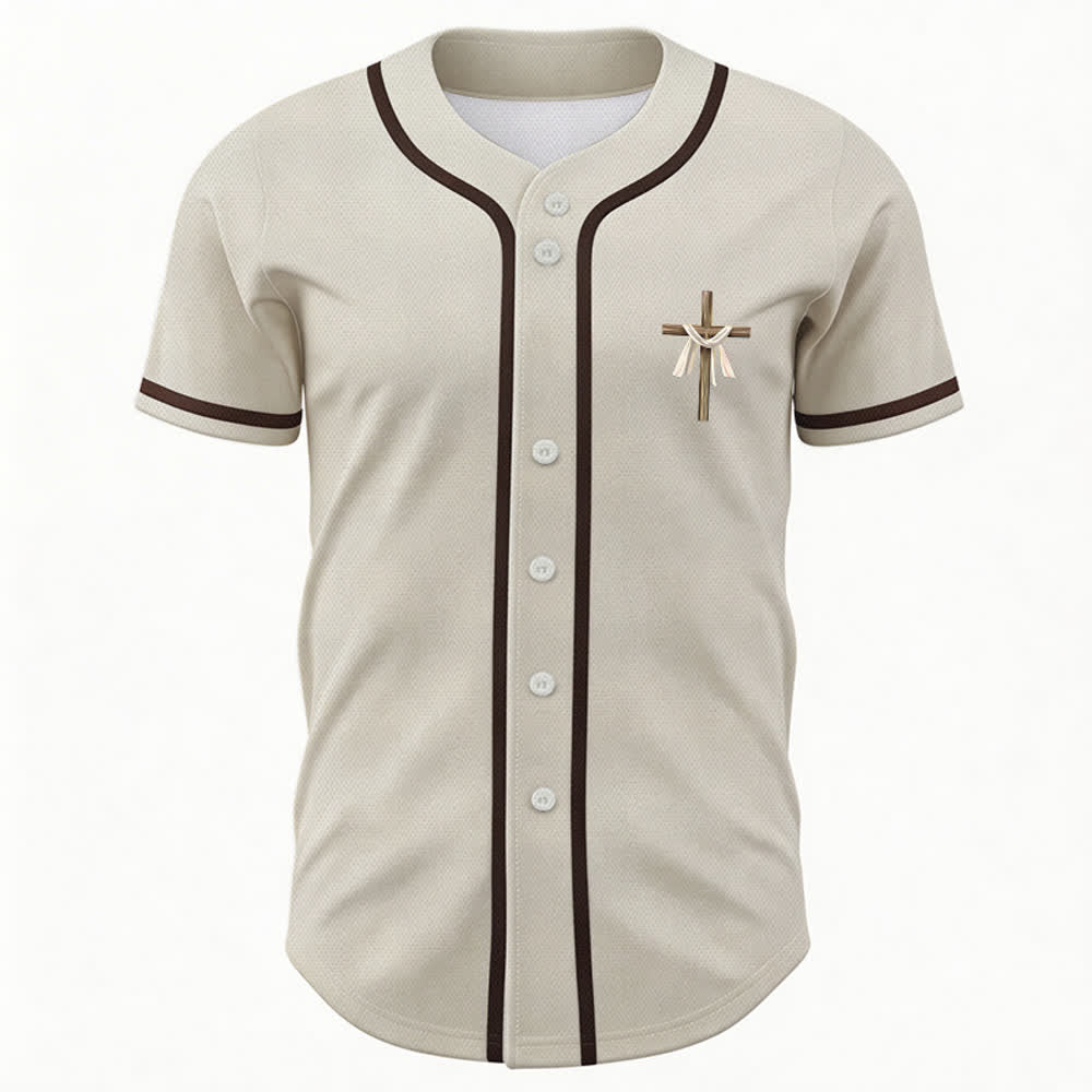 Christianartworkshop He Is Not Here He Is Risen Faith Unisex Baseball Jersey - image 2