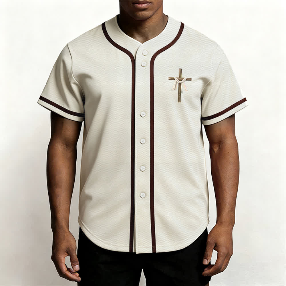 Christianartworkshop He Is Not Here He Is Risen Faith Unisex Baseball Jersey - image 4