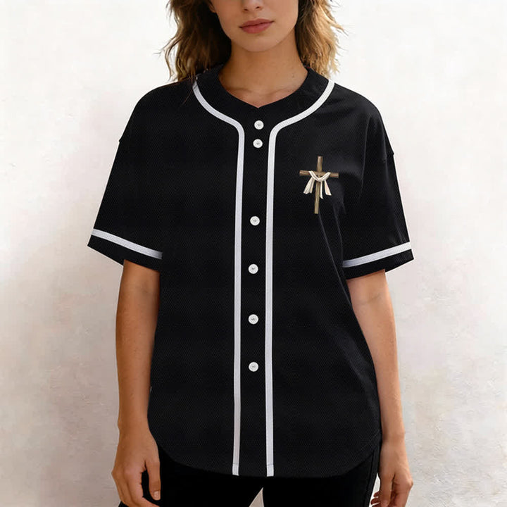 Christianartworkshop He Is Not Here He Is Risen Faith Unisex Baseball Jersey - image 20