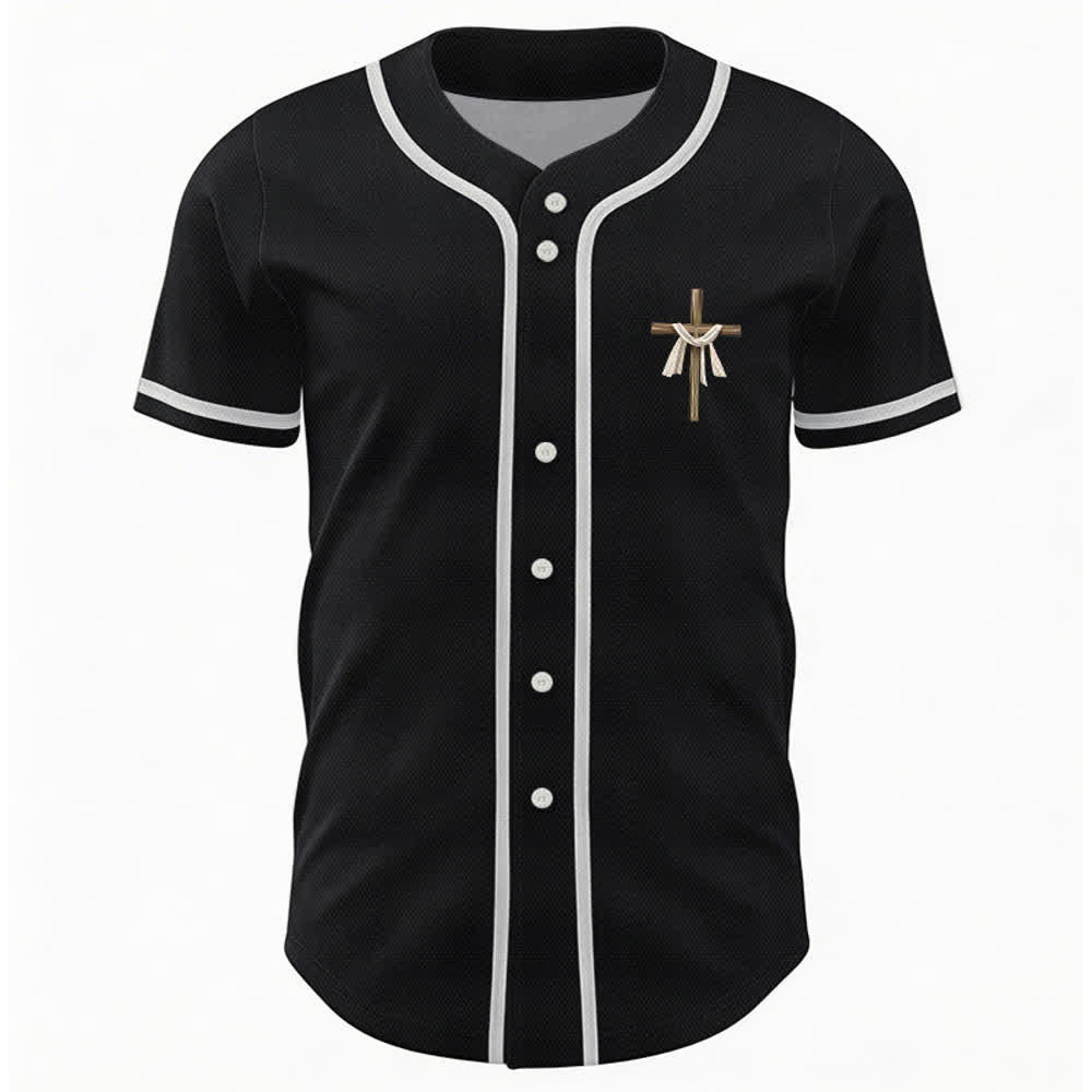 Christianartworkshop He Is Not Here He Is Risen Faith Unisex Baseball Jersey - image 16
