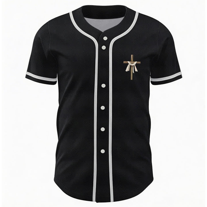Christianartworkshop He Is Not Here He Is Risen Faith Unisex Baseball Jersey - image 16