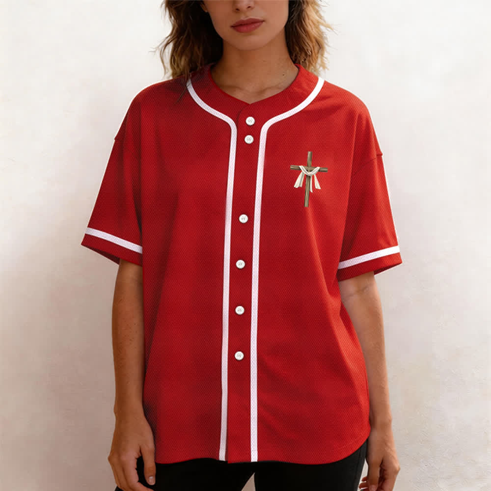 Christianartworkshop He Is Not Here He Is Risen Faith Unisex Baseball Jersey - image 27