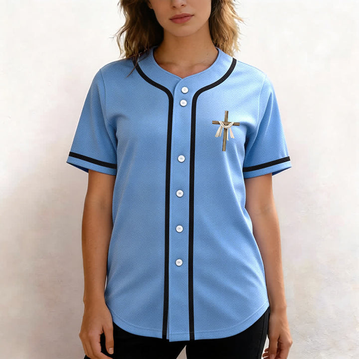 Christianartworkshop He Is Not Here He Is Risen Faith Unisex Baseball Jersey - image 41