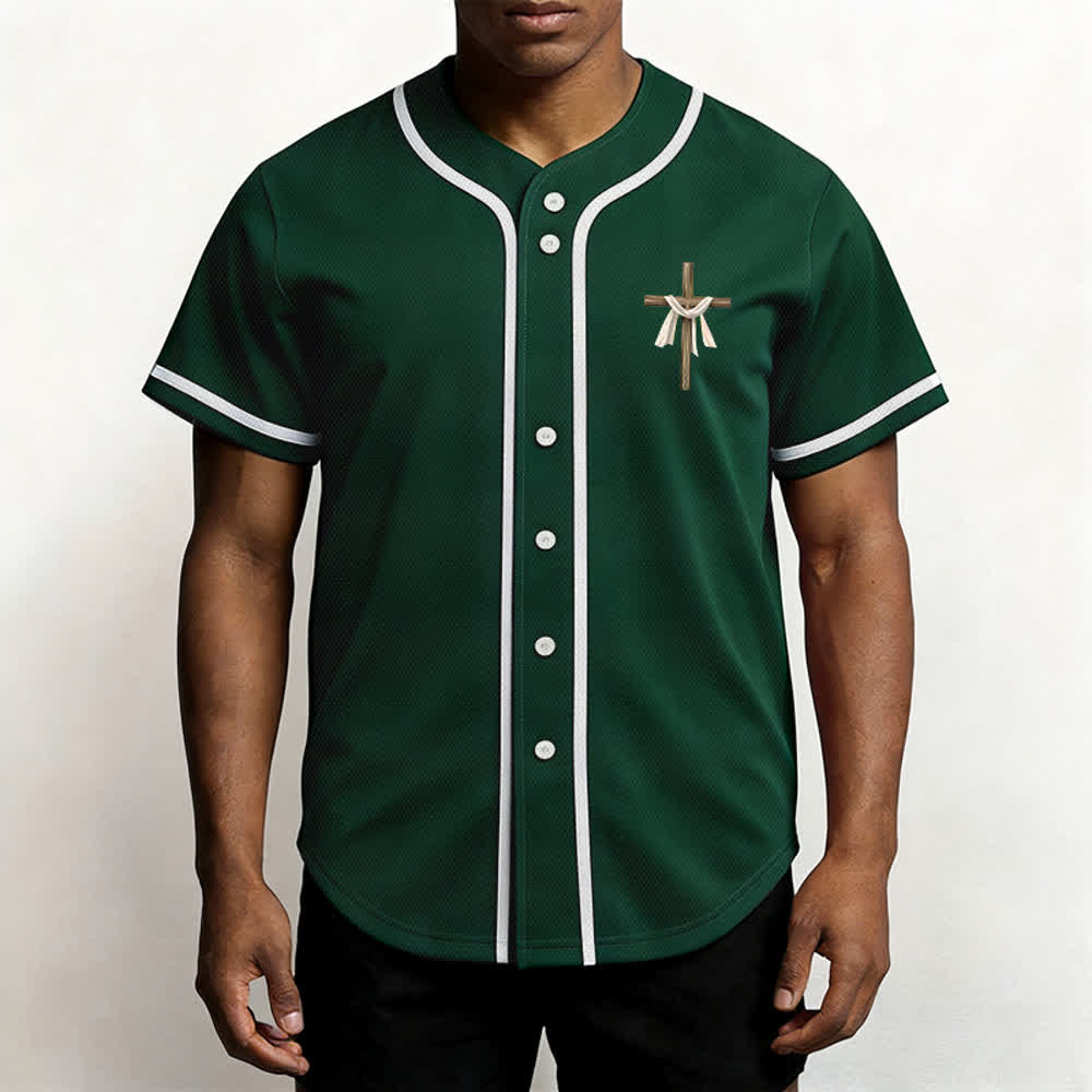 Christianartworkshop He Is Not Here He Is Risen Faith Unisex Baseball Jersey - image 46