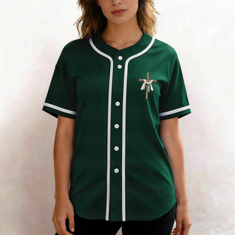Christianartworkshop He Is Not Here He Is Risen Faith Unisex Baseball Jersey - image 48