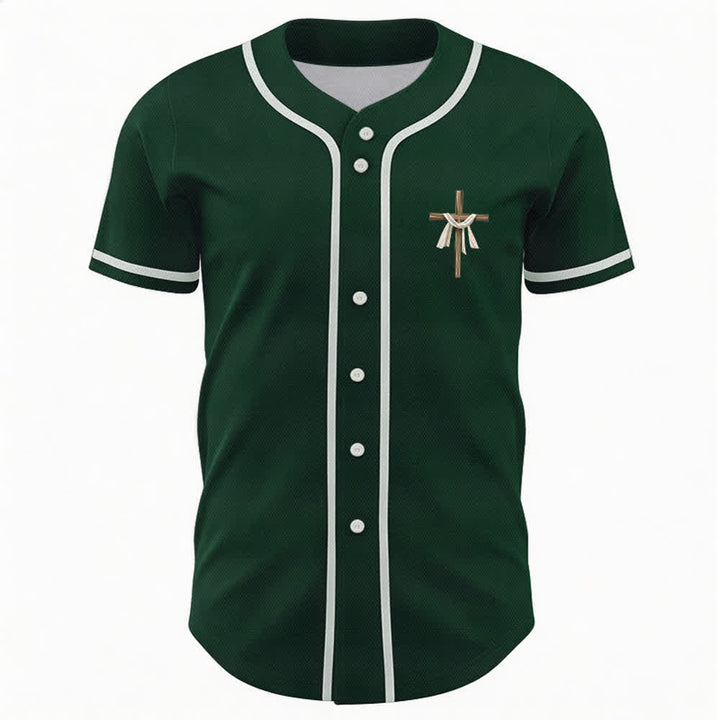 Christianartworkshop He Is Not Here He Is Risen Faith Unisex Baseball Jersey - image 44