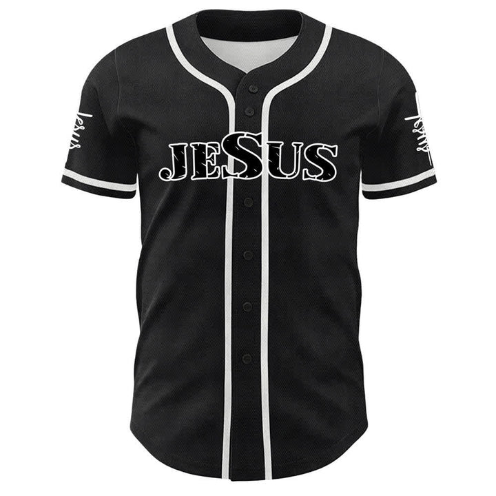 Christianartworkshop Jesus Saves Faith Statement Unisex Custom Baseball Jersey - image 5