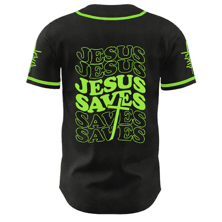 Christianartworkshop Jesus Saves Faith Statement Unisex Custom Baseball Jersey - image 19