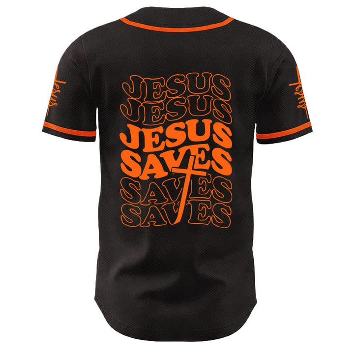 Christianartworkshop Jesus Saves Faith Statement Unisex Custom Baseball Jersey - image 13