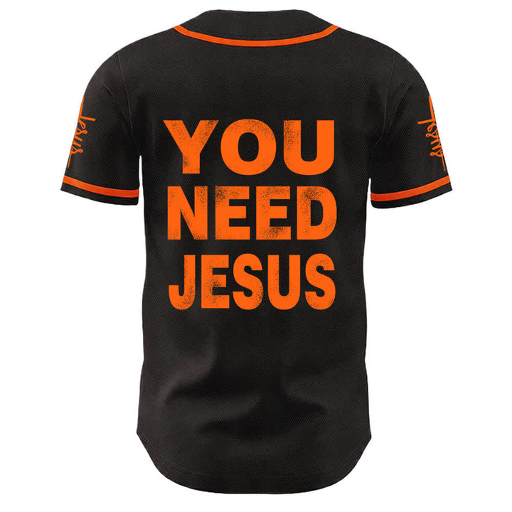 Christianartworkshop You Need Jesus Faith Statement Unisex Baseball Jersey - image 10