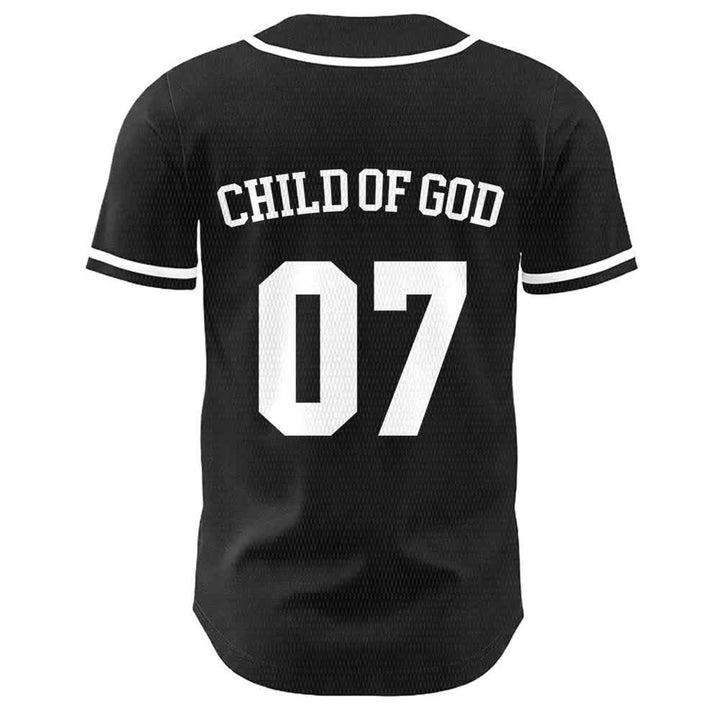 Christianartworkshop Child Of God Number 07 Unisex Baseball Jersey - image 5