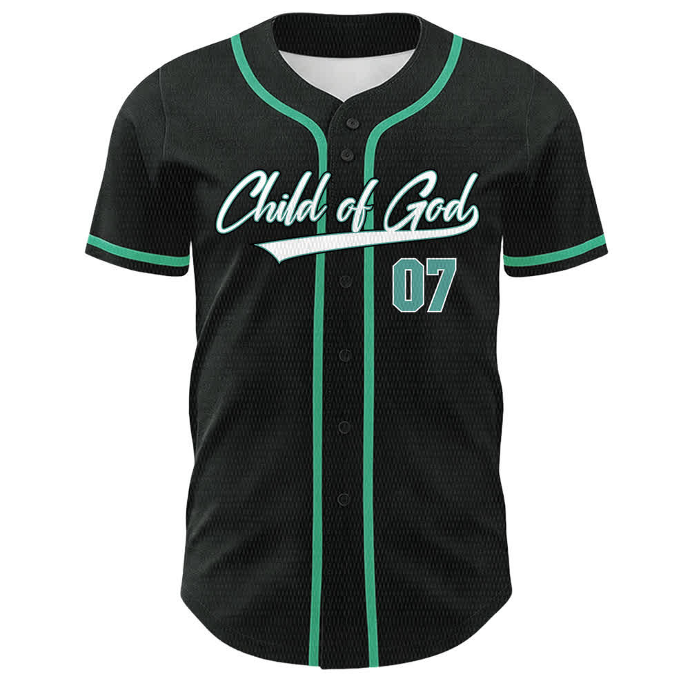 Christianartworkshop Child Of God Number 07 Unisex Baseball Jersey - image 25