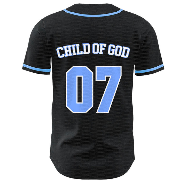 Christianartworkshop Child Of God Number 07 Unisex Baseball Jersey - image 11