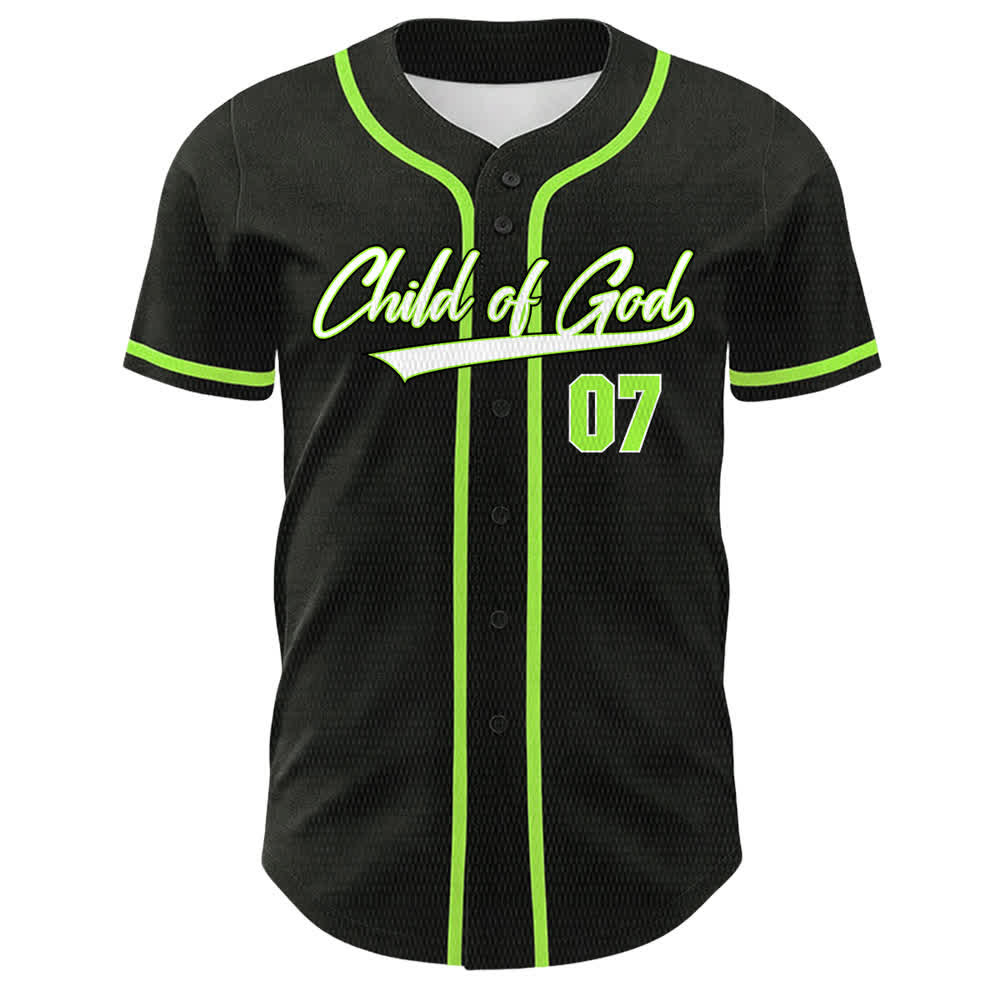 Christianartworkshop Child Of God Number 07 Unisex Baseball Jersey - image 19
