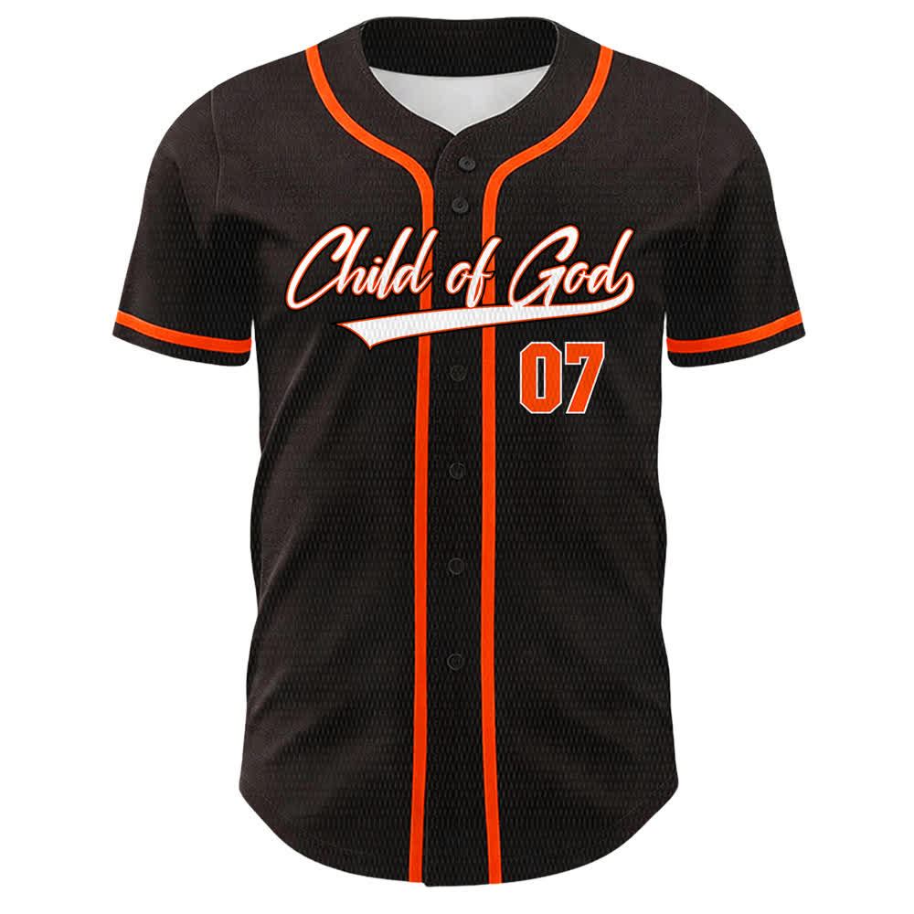Christianartworkshop Child Of God Number 07 Unisex Baseball Jersey - image 16