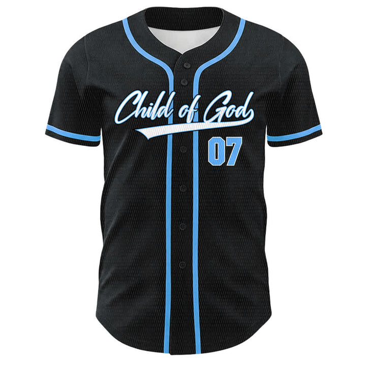 Christianartworkshop Child Of God Number 07 Unisex Baseball Jersey - image 10