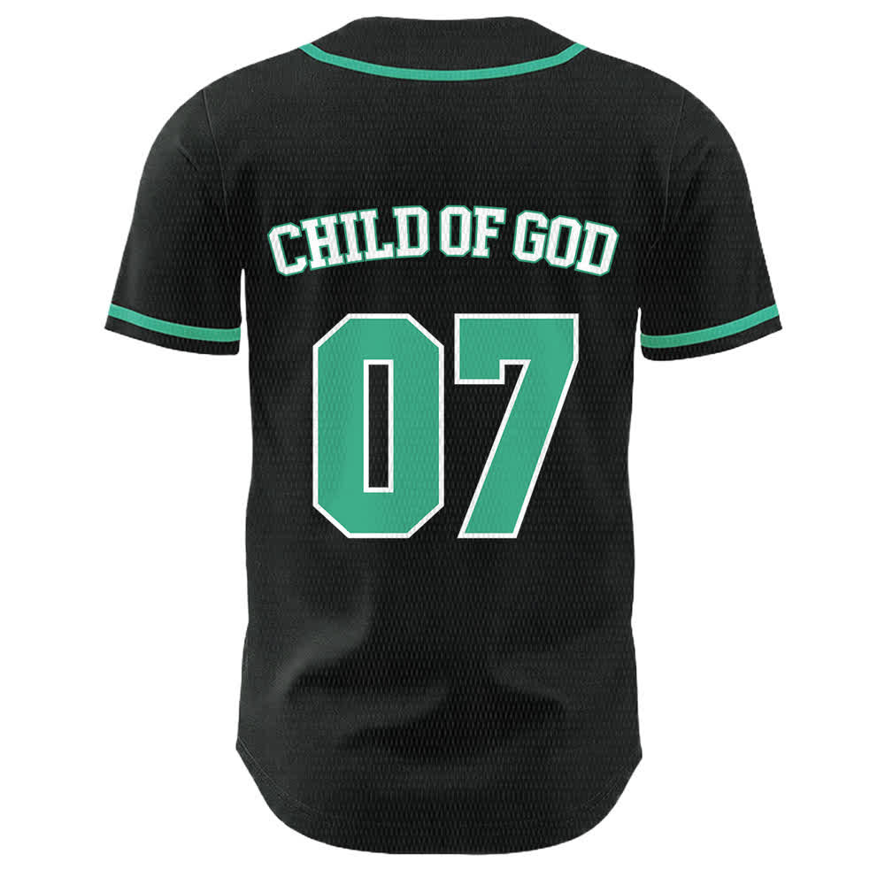 Christianartworkshop Child Of God Number 07 Unisex Baseball Jersey - image 26