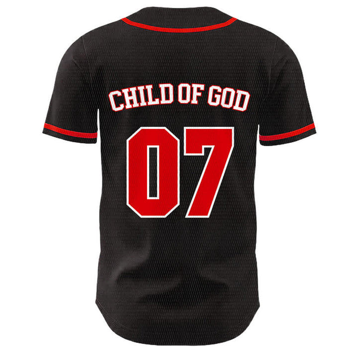 Christianartworkshop Child Of God Number 07 Unisex Baseball Jersey - image 14