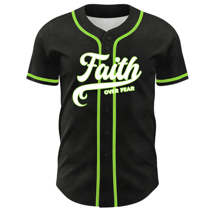 Christianartworkshop Faith Over Fear Lamb Cross Skull Graphic Unisex Baseball Jersey - image 26