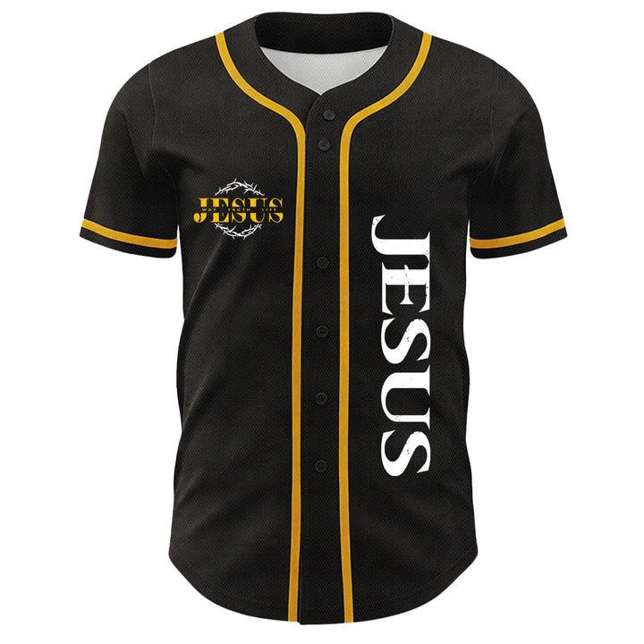 Christianartworkshop Thorn Crown Jesus Way Truth Life Graphic Unisex Baseball Jersey - image 5