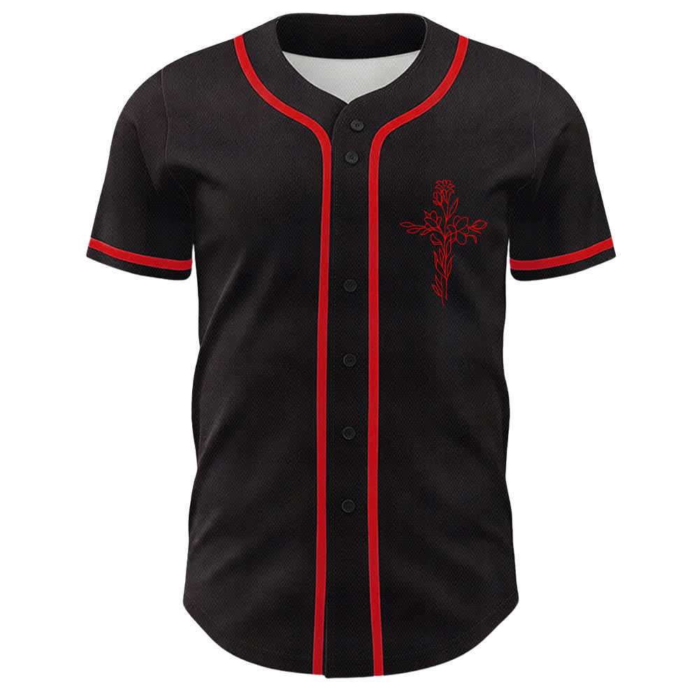 Christianartworkshop Faith Over Fear Lamb Skull Cross Christian Unisex Baseball Jersey - image 17