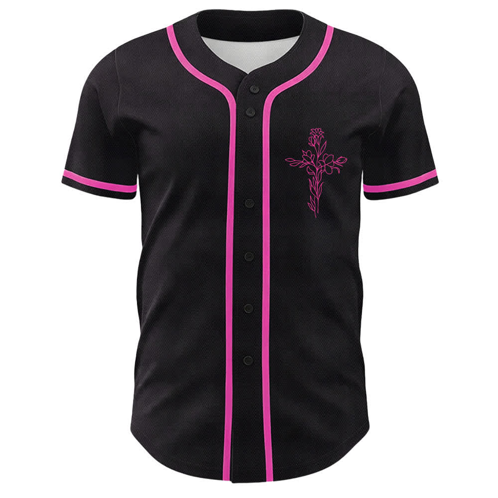 Christianartworkshop Faith Over Fear Lamb Skull Cross Christian Unisex Baseball Jersey - image 2
