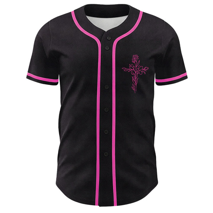Christianartworkshop Faith Over Fear Lamb Skull Cross Christian Unisex Baseball Jersey - image 2
