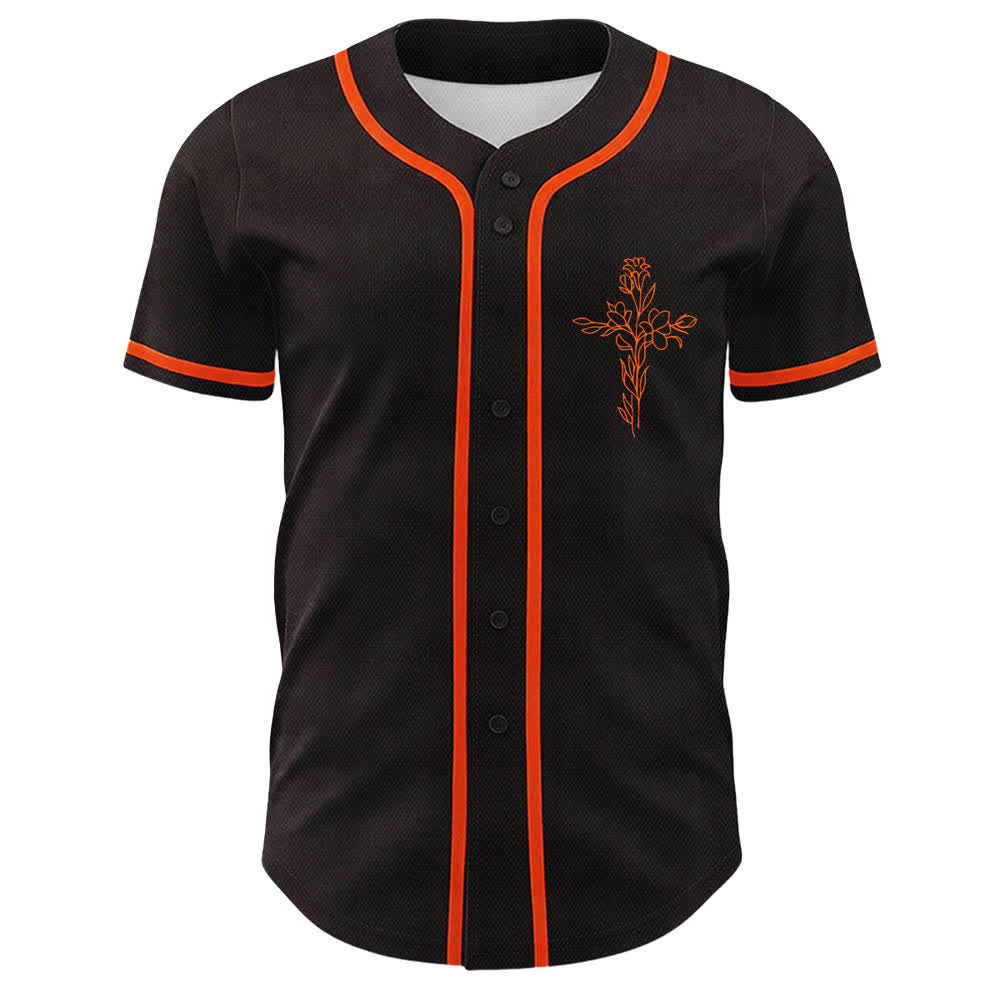 Christianartworkshop Faith Over Fear Lamb Skull Cross Christian Unisex Baseball Jersey - image 20