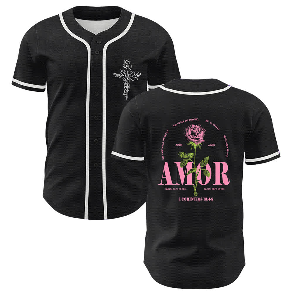Christianartworkshop Faith Over Fear Lamb Skull Cross Christian Unisex Baseball Jersey - White - 5XL - image 12