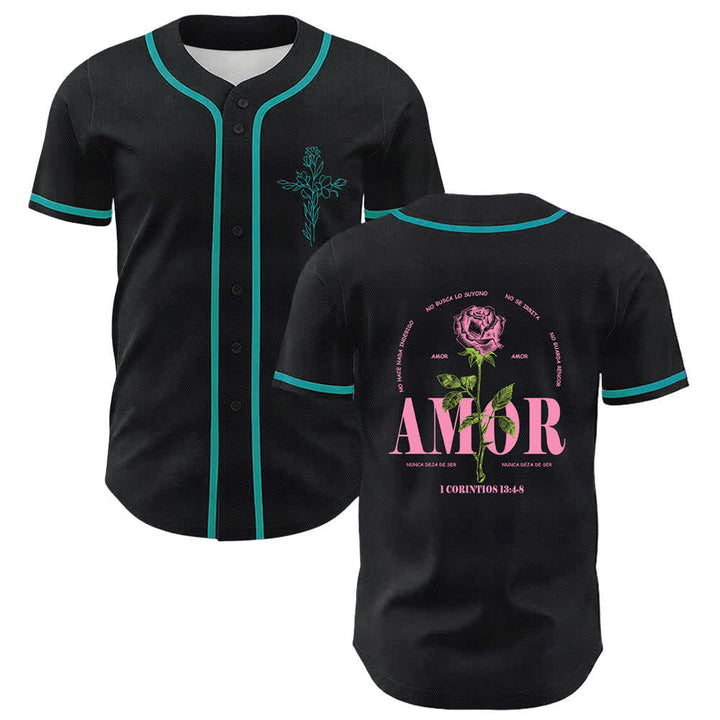 Christianartworkshop Faith Over Fear Lamb Skull Cross Christian Unisex Baseball Jersey - Dark Green - 5XL - image 6